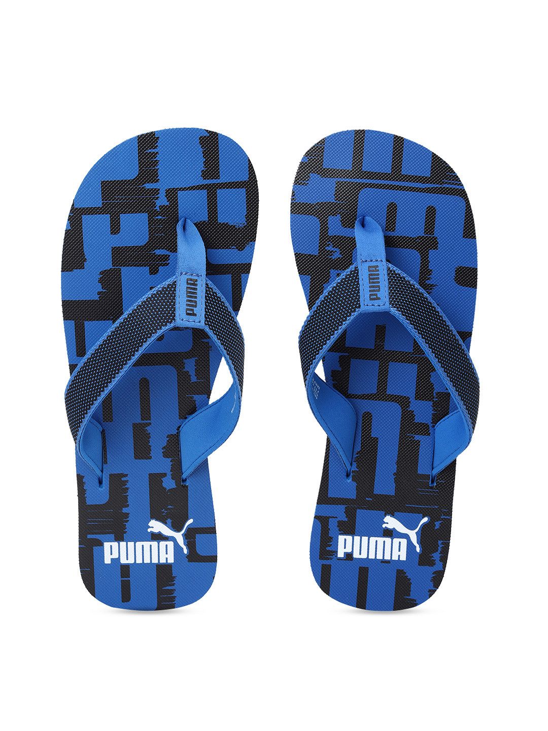 

Puma Unisex Navy Blue & Black Printed Thong Flip-Flops