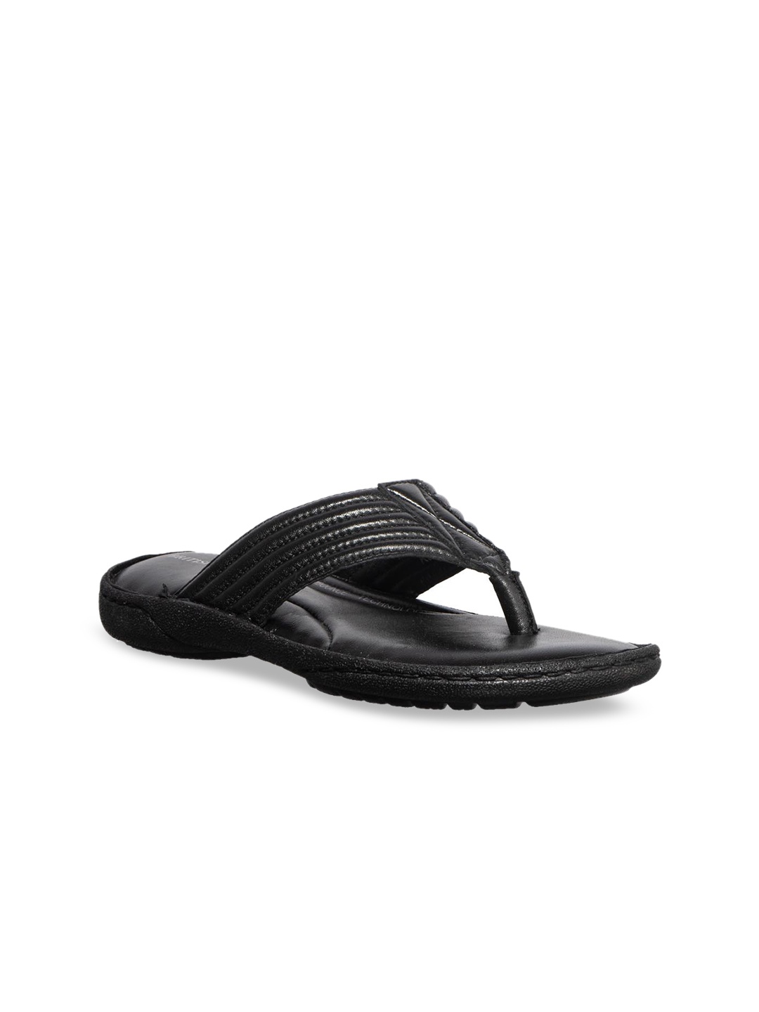 Khadims Men Black Sandals