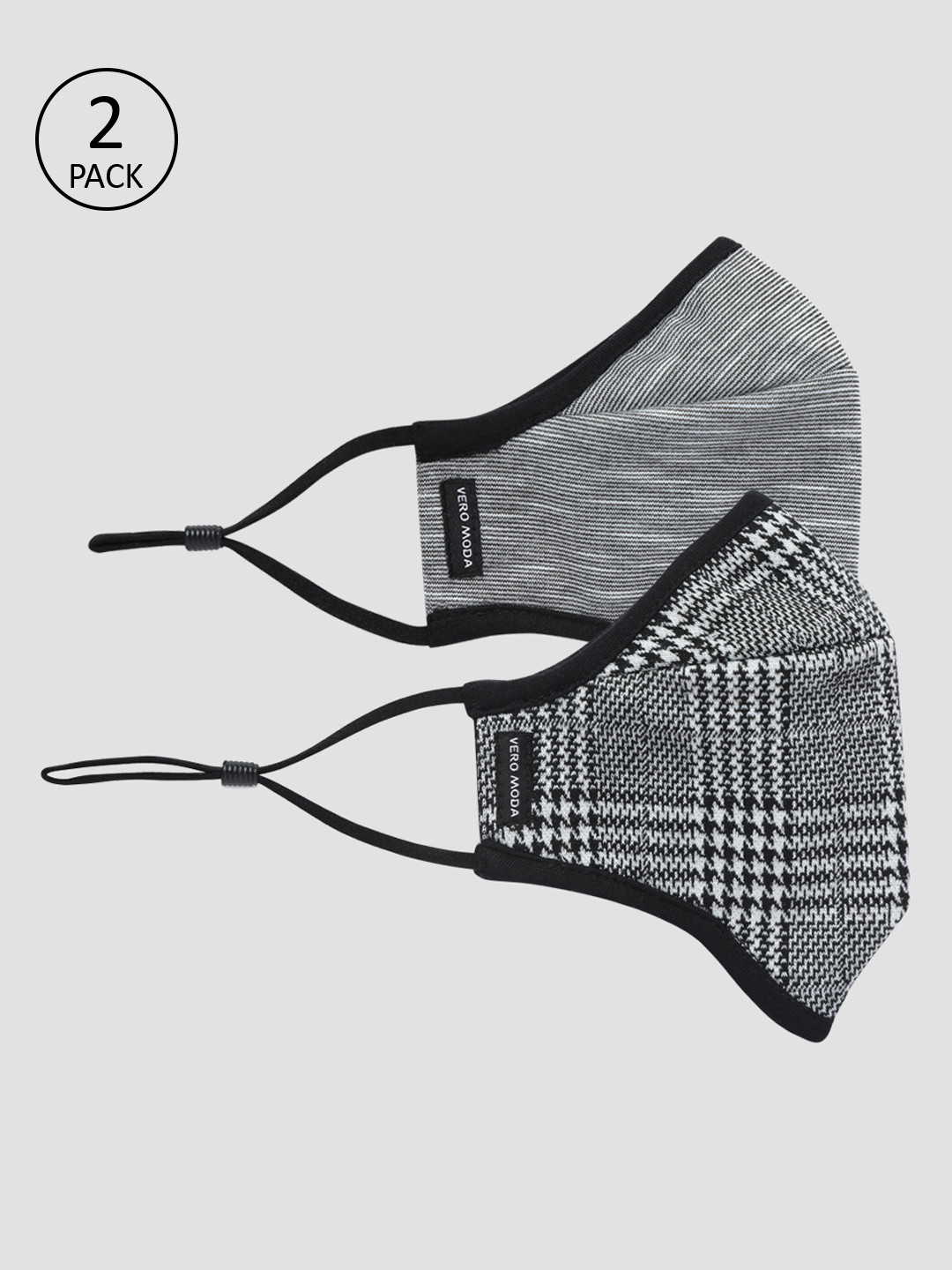 

Vero Moda Women Pack of 2 Reusable 3-Layer Outdoor Masks, Grey