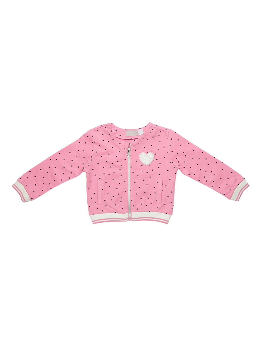 

Chicco Girls Pink & Black Printed Bomber Jacket