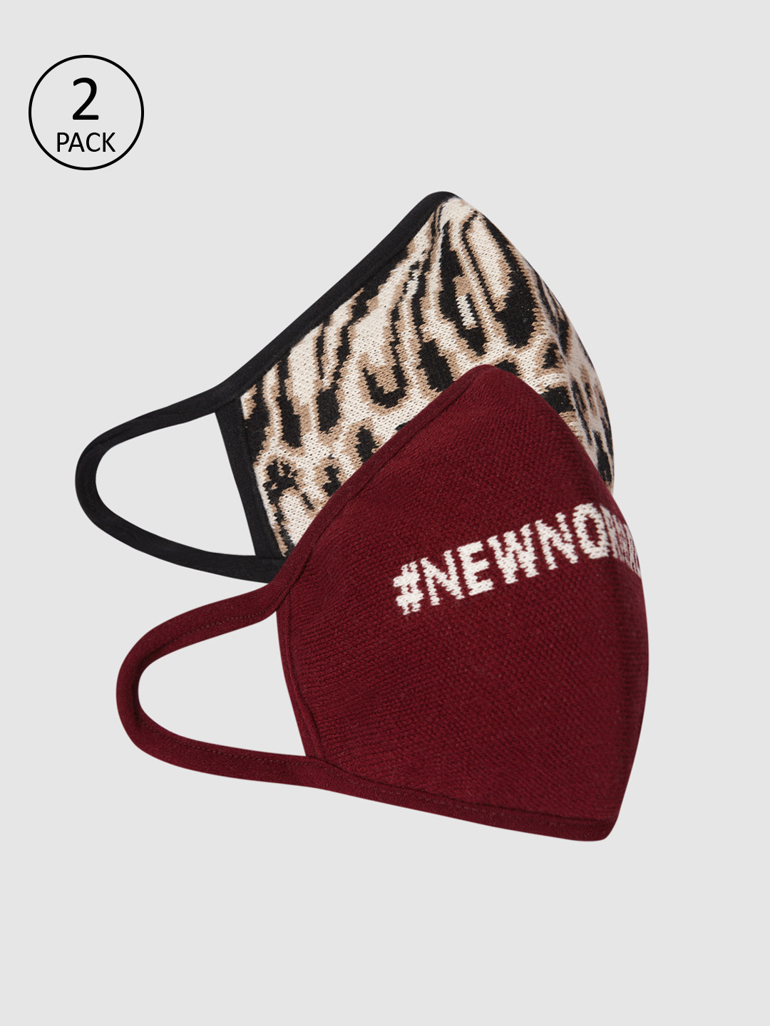 

Vero Moda Women 2 Pcs 3-Ply Anti-Pollution Reusable Outdoor Masks, Beige