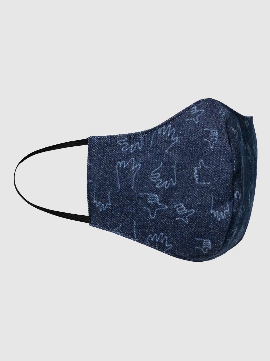 

ONLY Women Blue Printed 3 Ply Face Mask