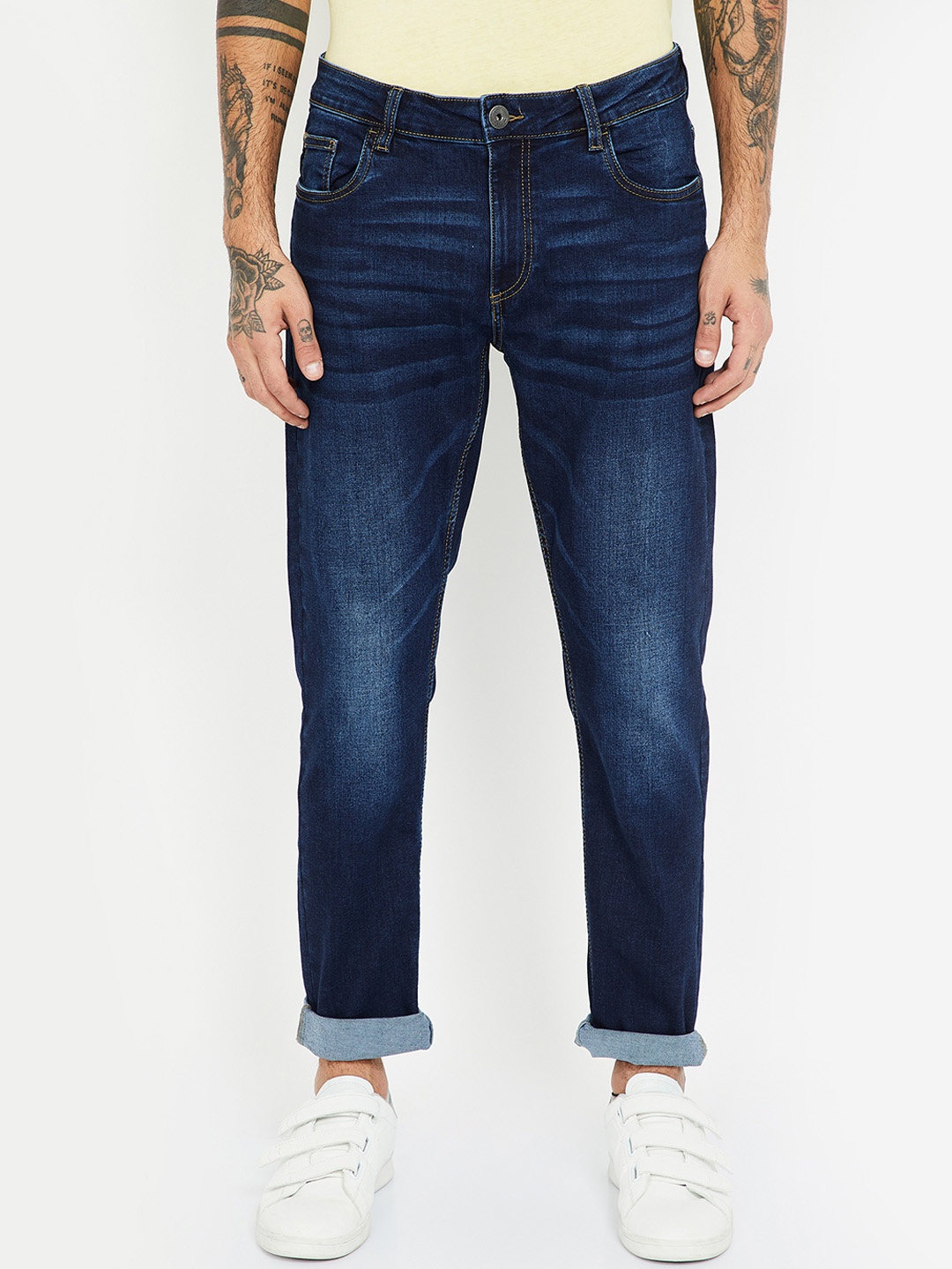 

Forca by Lifestyle Men Blue Skinny Fit Mid-Rise Clean Look Jeans