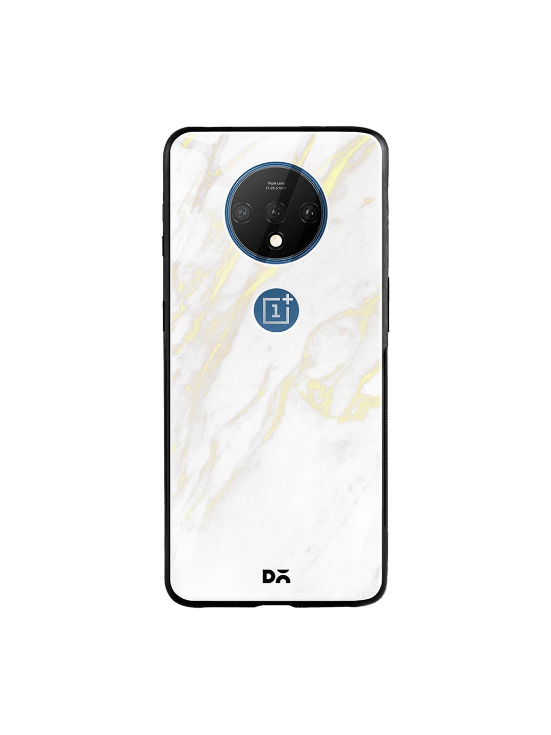 

DailyObjects White & Beige Marble 2 OnePlus 7T Glass Mobile Case Cover