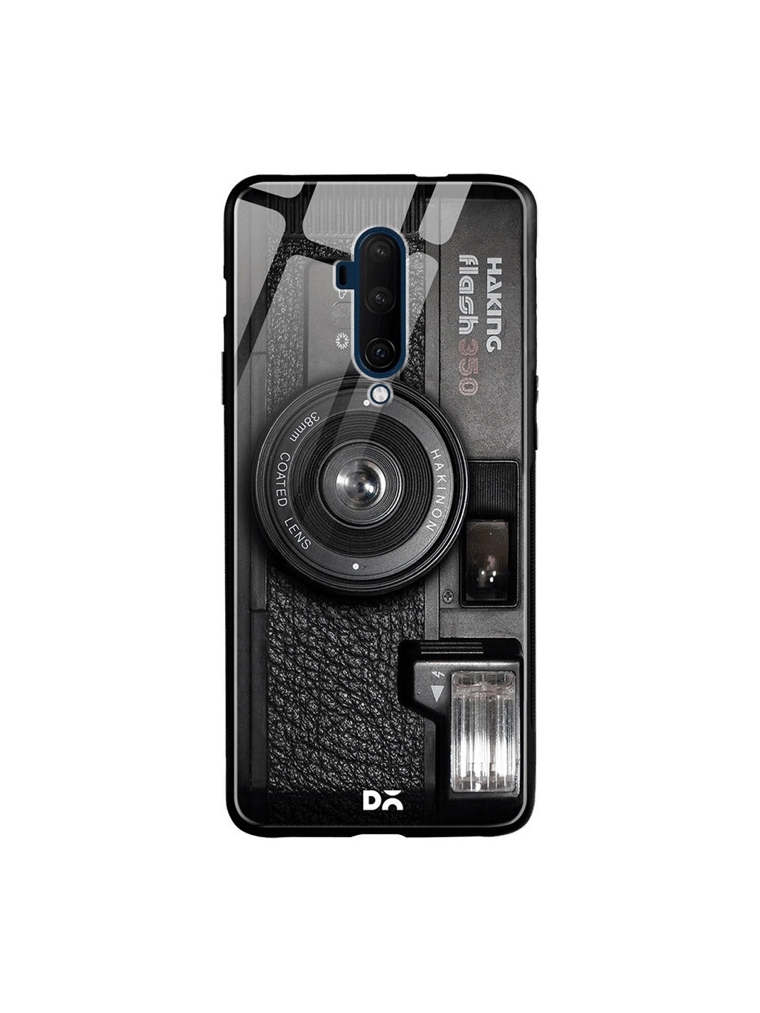 

DailyObjects Black Camera OnePlus 7T Pro Glass Mobile Case