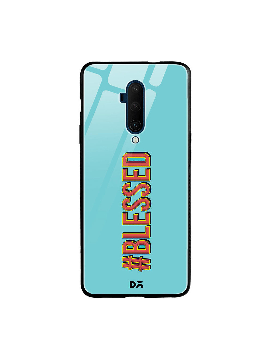 

DailyObjects Turquoise Blue & Brown Blessed OnePlus 7T Pro Glass Case