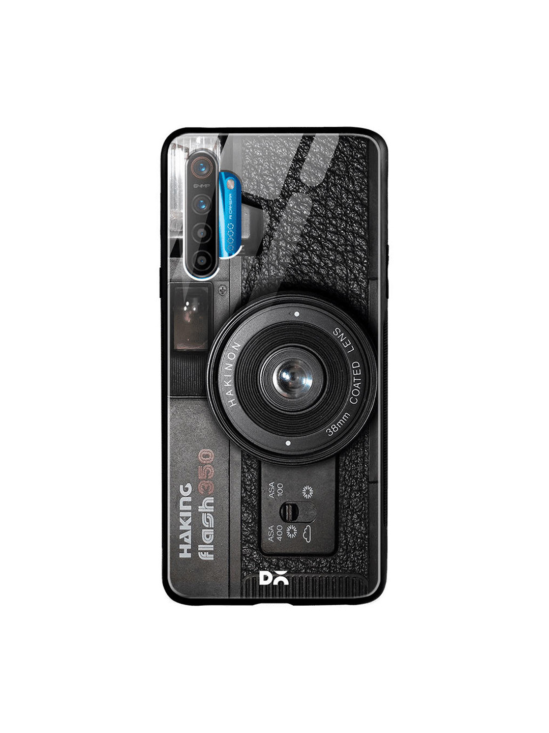 

DailyObjects Black Camera Oppo Realme XT Glass Case