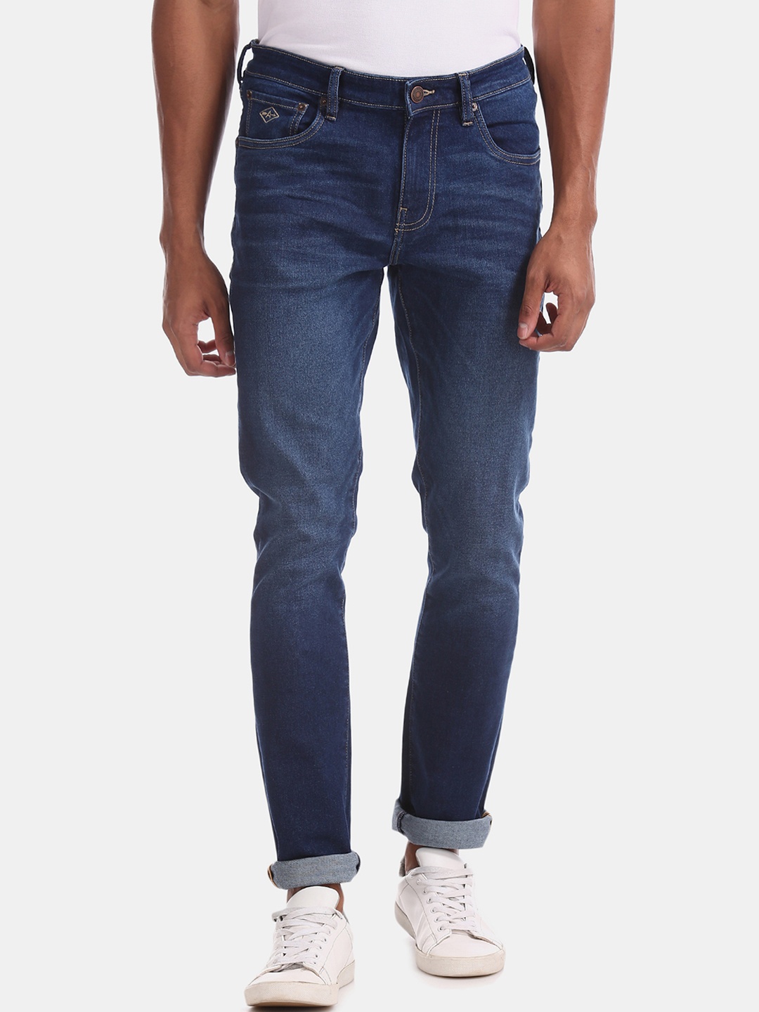 

Arrow Sport Men Navy Blue Slim Fit Mid-Rise Clean Look Jeans