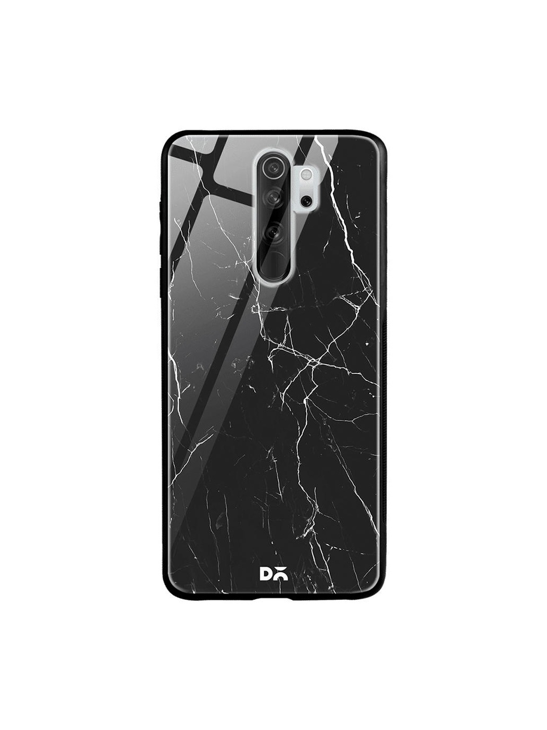 

DailyObjects Black Marble Xiaomi Redmi Note 8 Pro Glass Case Cover