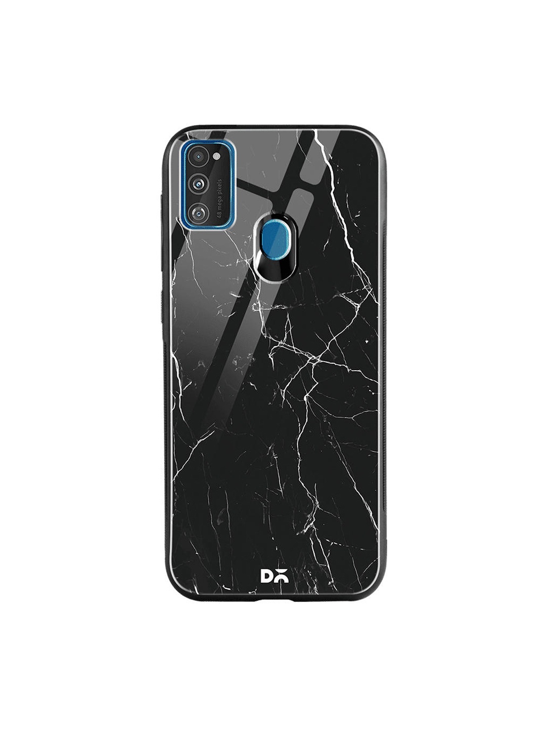 

DailyObjects Black Marble Samsung Galaxy M30S Glass Mobile Case