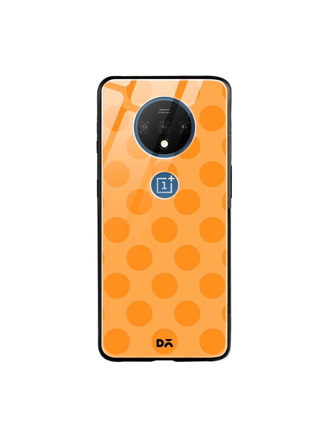 

DailyObjects Orange Polka Dots OnePlus 7T Glass Mobile Case