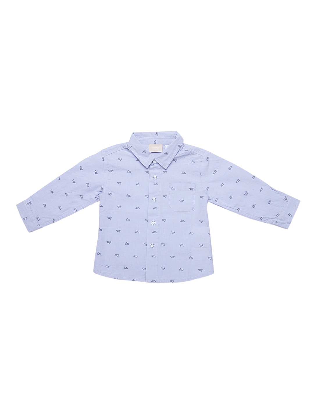 

Chicco Boys Blue Regular Fit Printed Casual Shirt