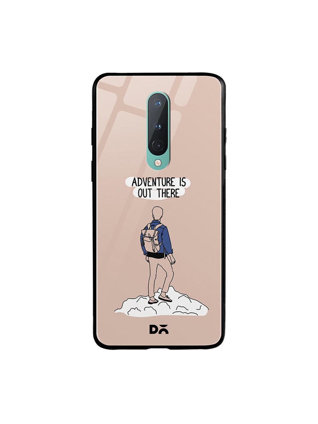 

DailyObjects Brown & White Adventure Out OnePlus 8 Glass Mobile Case