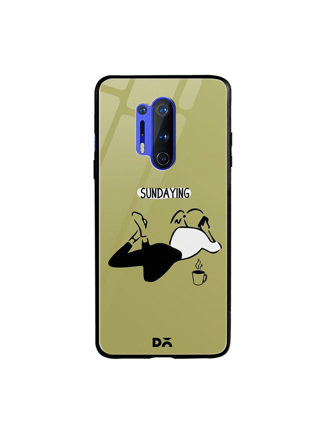 

DailyObjects Green & Black Sundaying OnePlus 8 Pro Glass Mobile Cover