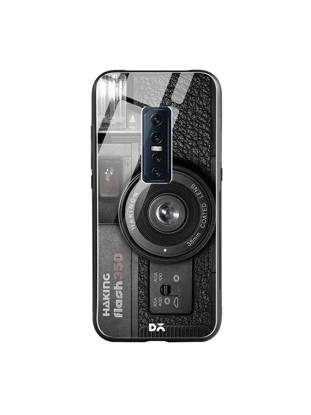 

DailyObjects Black Camera Vivo V17 Pro Glass Mobile Case