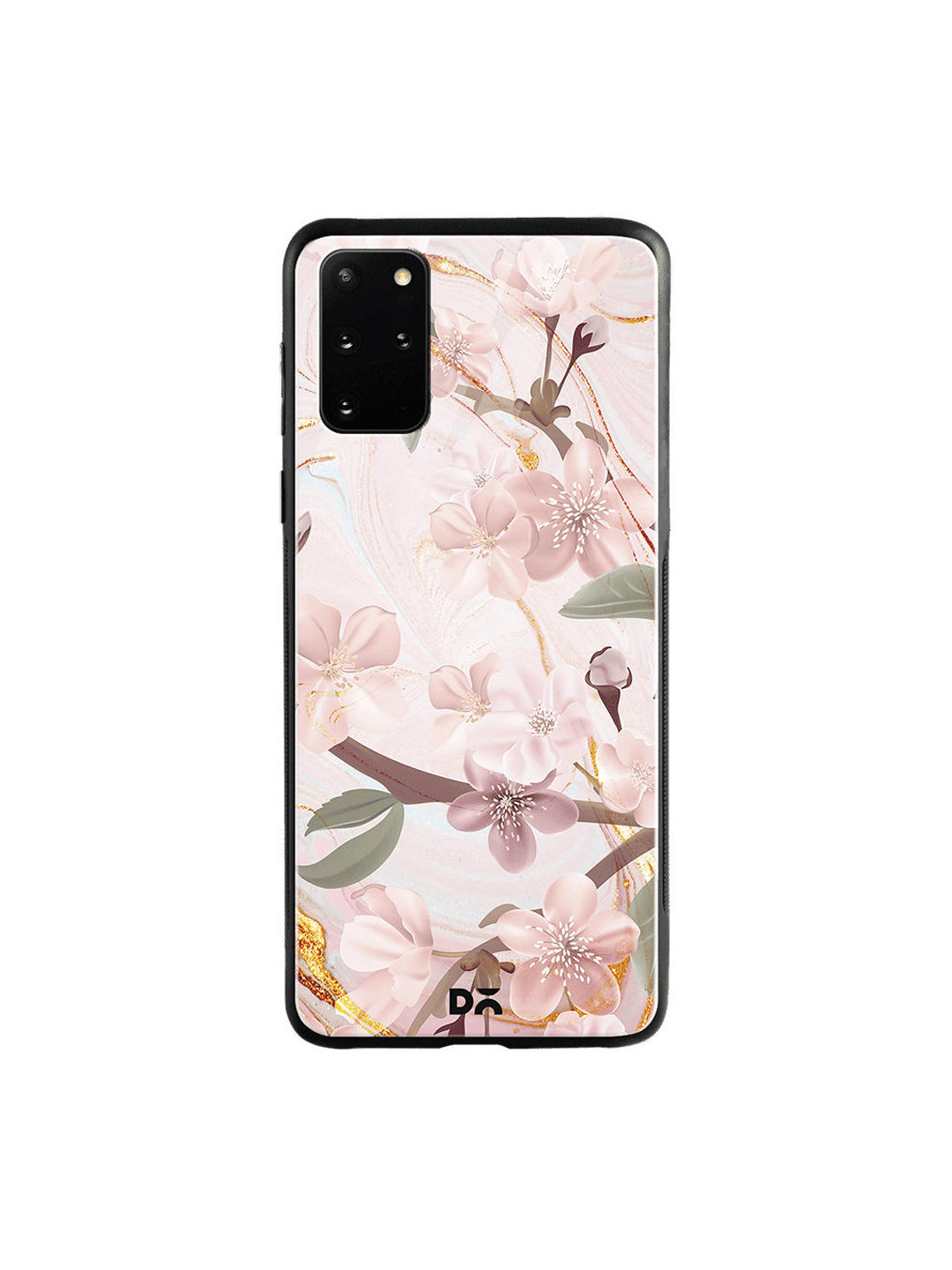 

DailyObjects Pink & Green Marble Flowers Samsung Galaxy S20 Plus Glass Mobile Cover