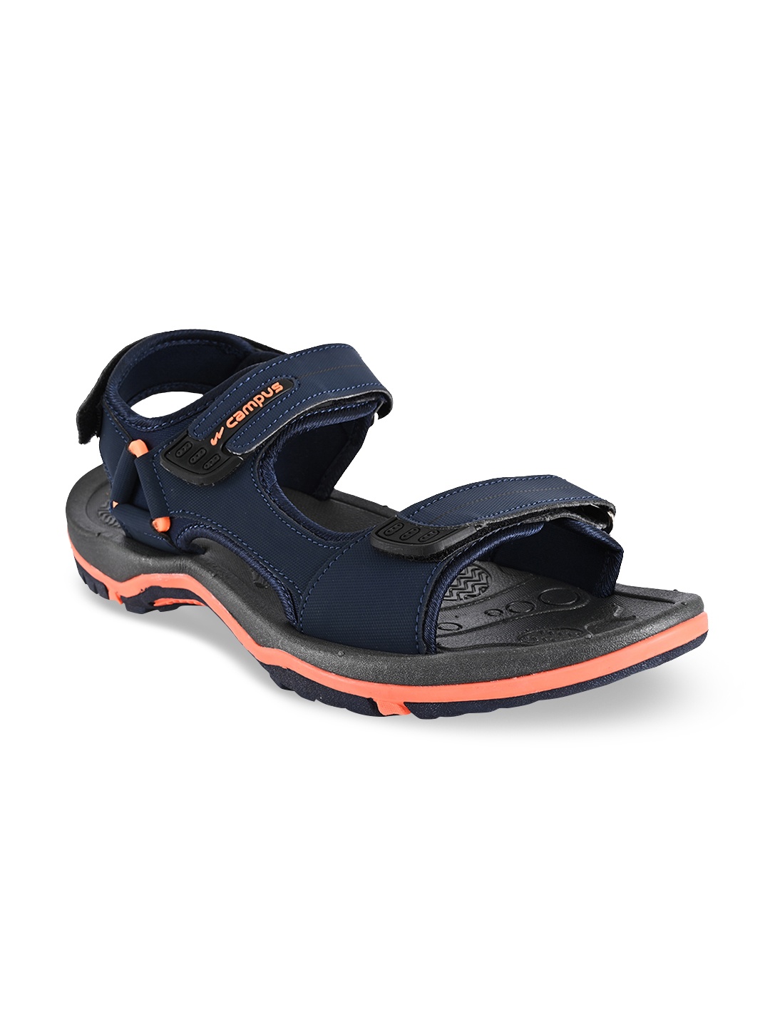 

Campus Men Navy Blue & Orange Sports Sandals