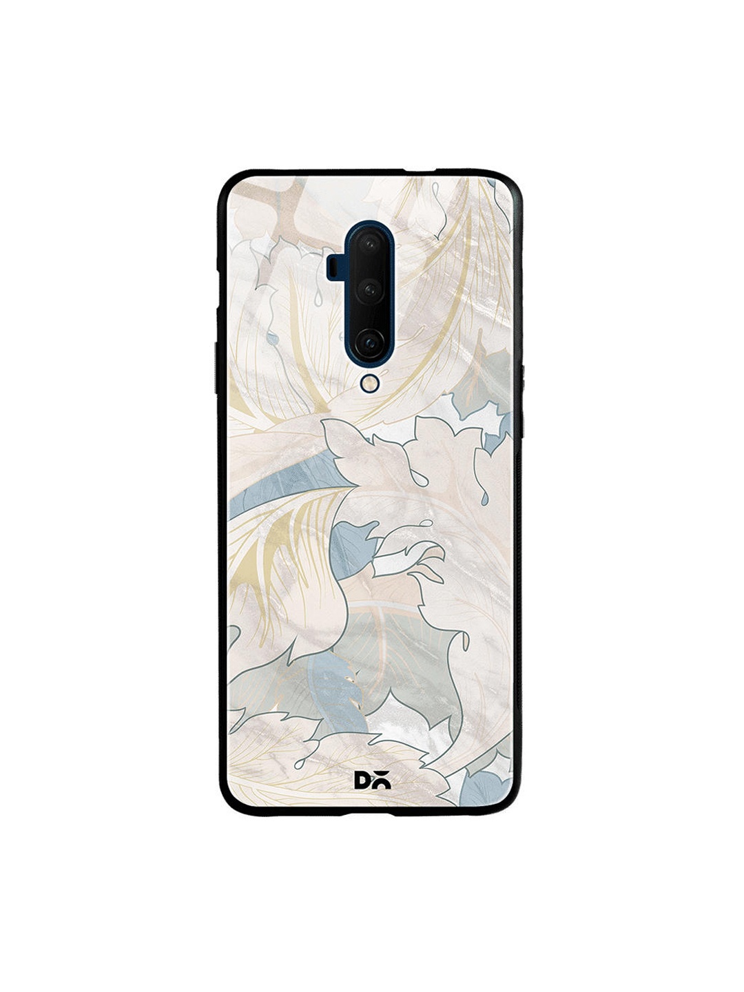 

DailyObjects Grey & Blue Marble Leaves Samsung Galaxy A50s Glass Case Cover