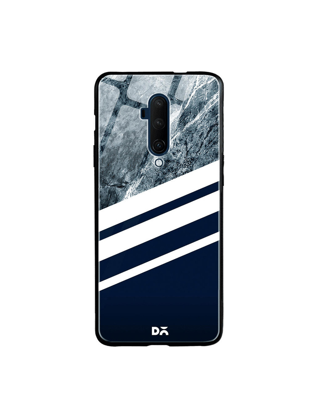 

DailyObjects Navy Blue & White Marble OnePlus 7T Pro Glass Case