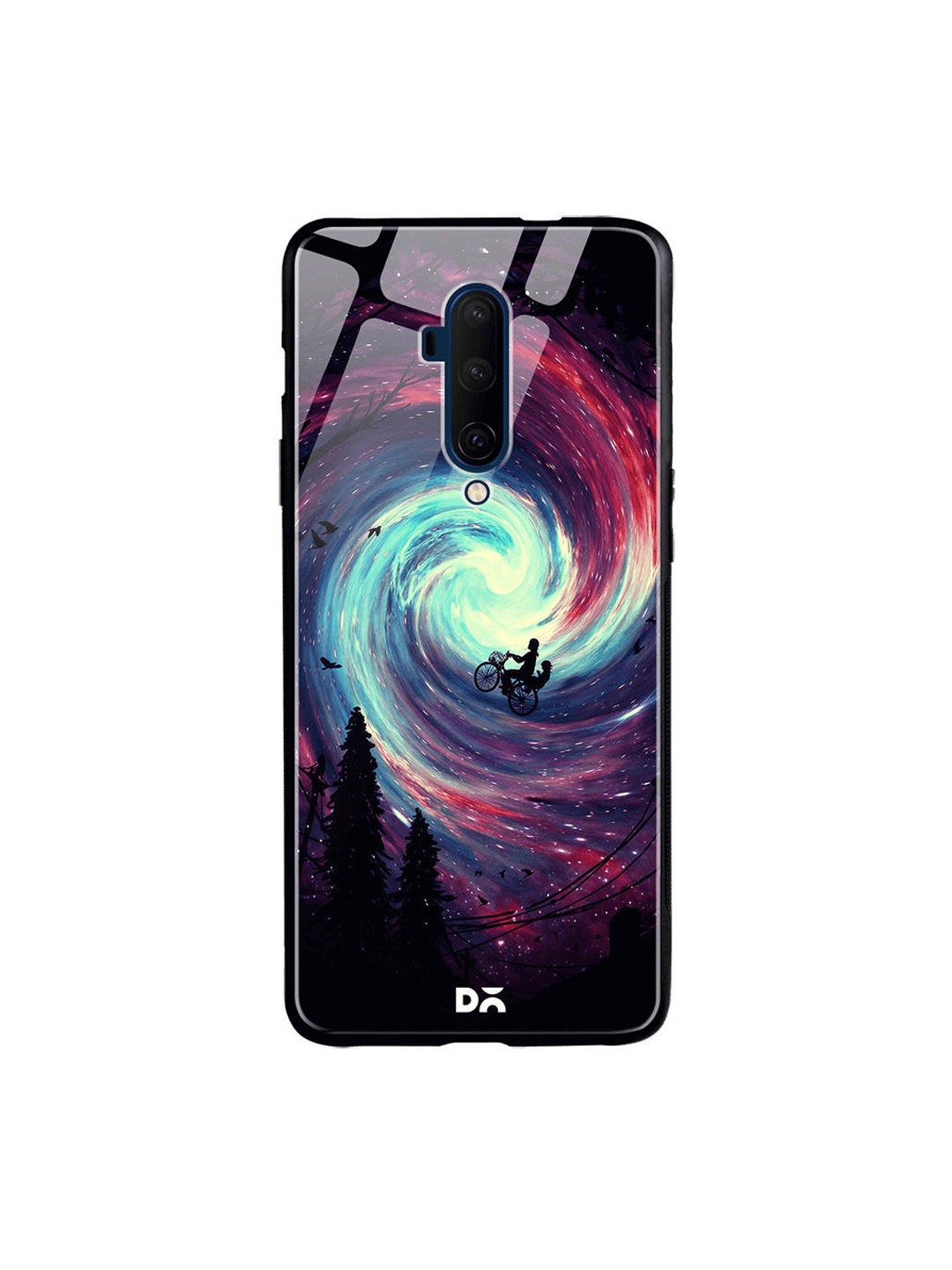 

DailyObjects Black & Blue Adventure Time OnePlus 7T Pro Glass Case Cover