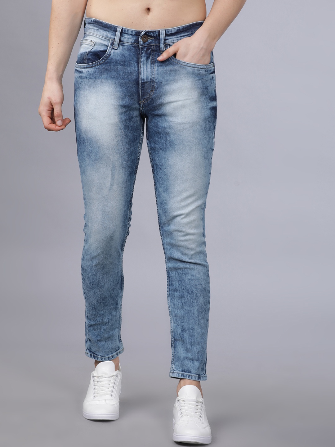 

Horsefly Men Blue Slim Fit Mid-Rise Clean Look Stretchable Jeans