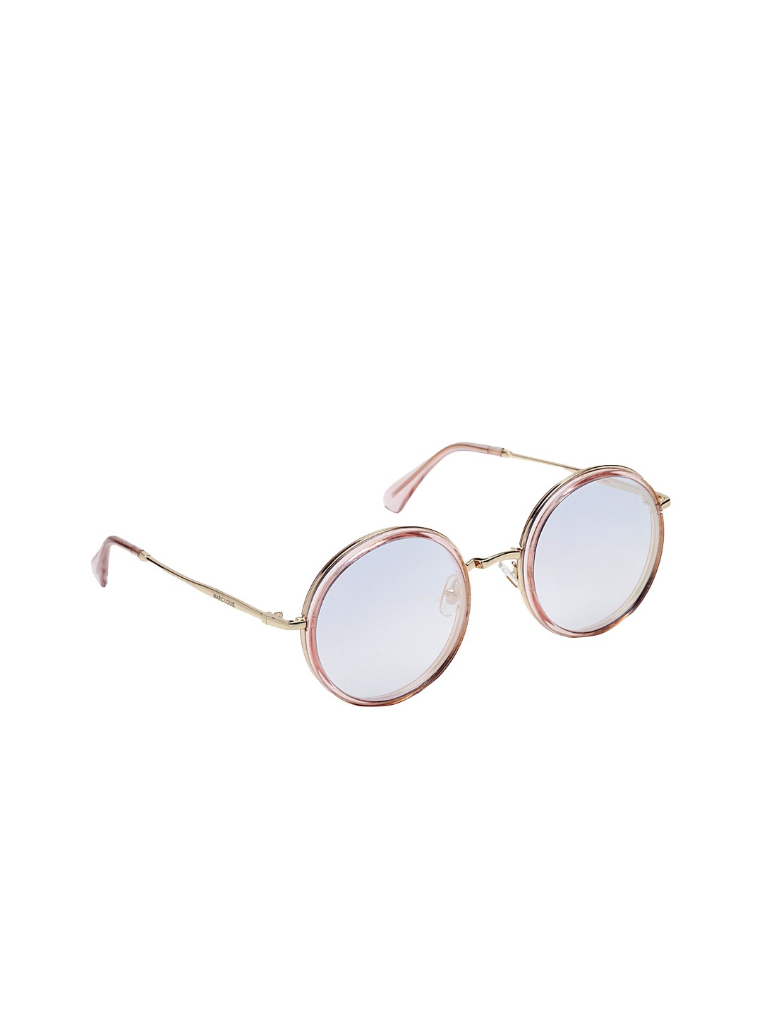 

MARC LOUIS Women Pink & Gold Round Sunglasses