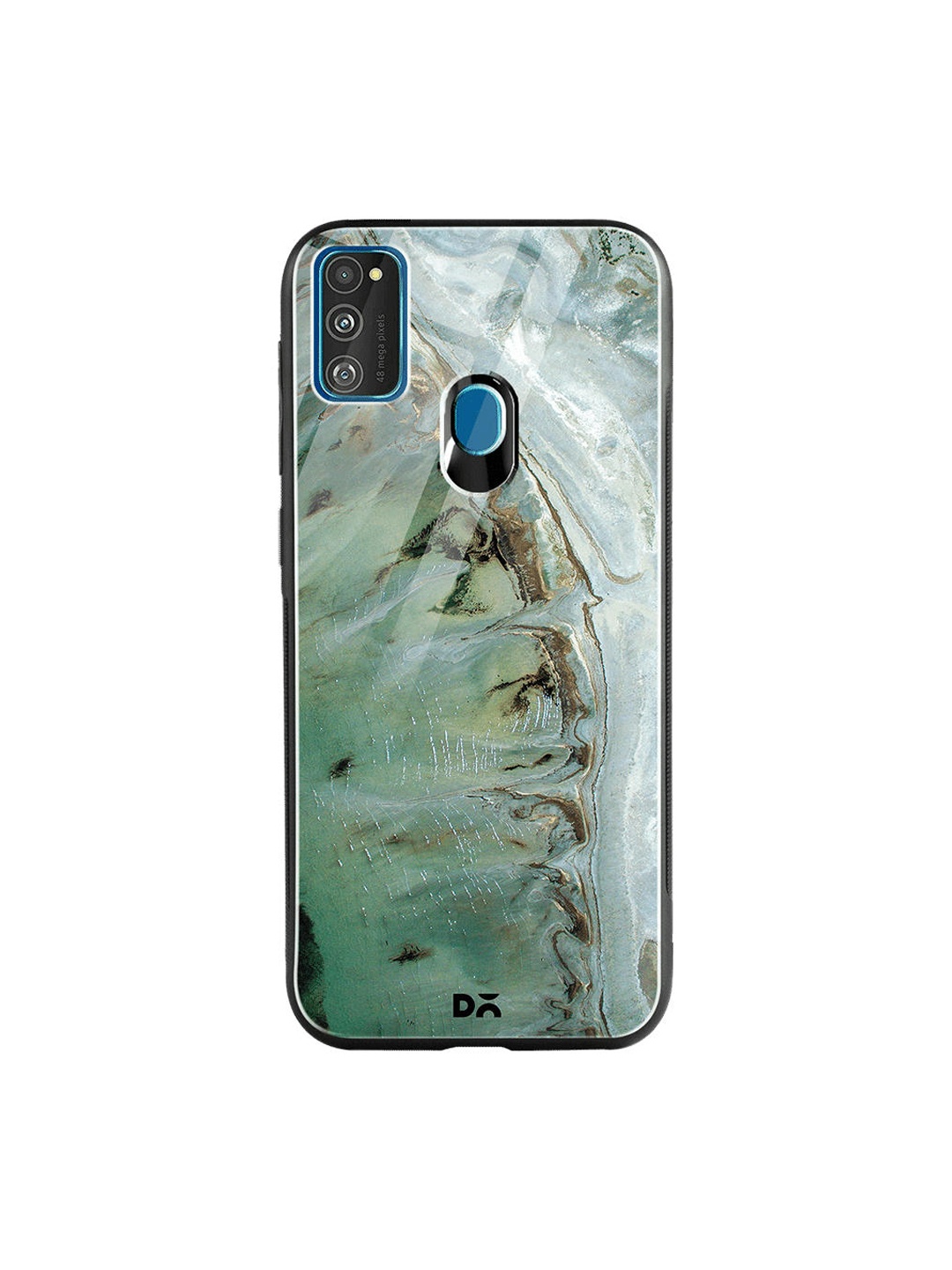 

DailyObjects Green & Brown Beach Marble Samsung Galaxy M30S Glass Case