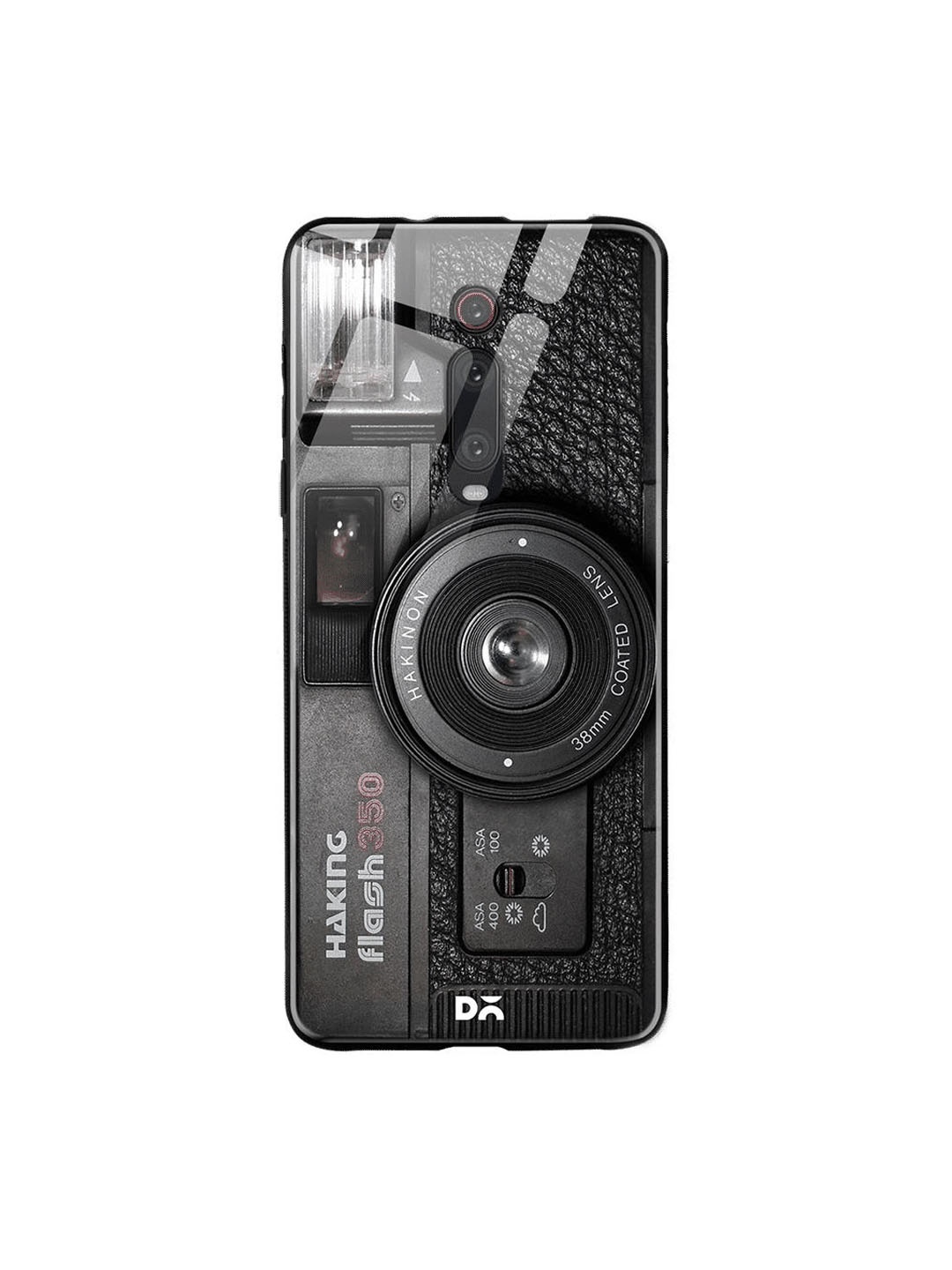 

DailyObjects Black Camera Xiaomi Redmi K20 Glass Case