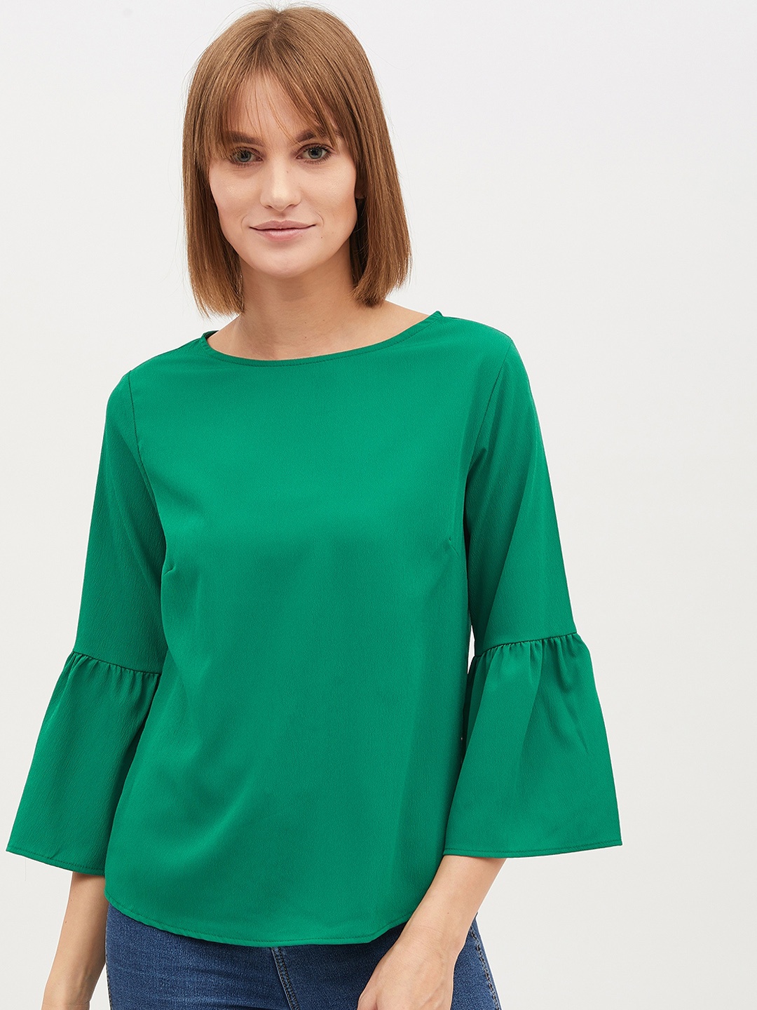 

Harpa Women Green Solid Top