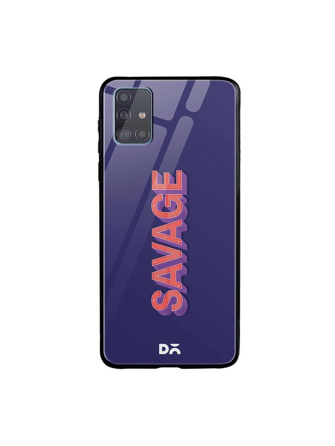 

DailyObjects Blue & Red A Savage Samsung Galaxy A71 Glass Case
