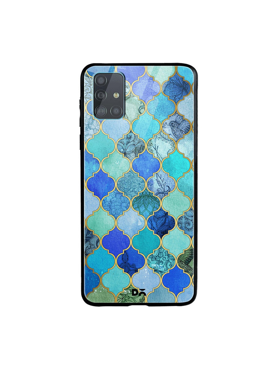 

DailyObjects Blue & Green Moroccan Samsung Galaxy A51 Glass Mobile Case