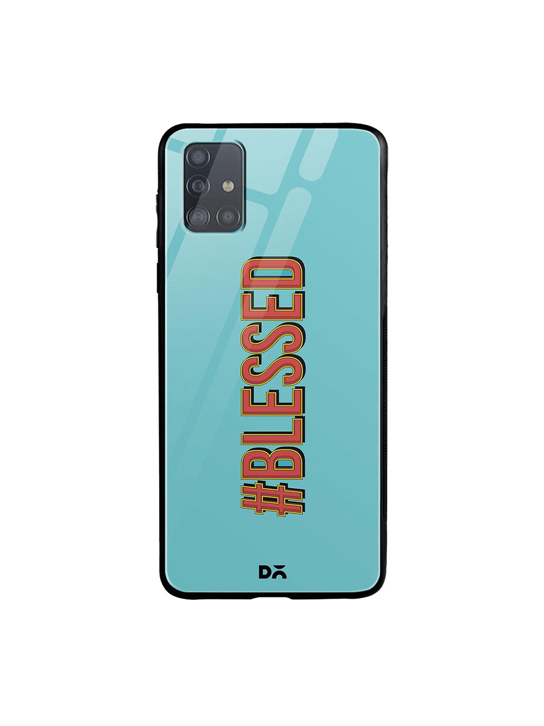 

DailyObjects Blue & Orange Blessed Samsung Galaxy A51 Glass Mobile Cover