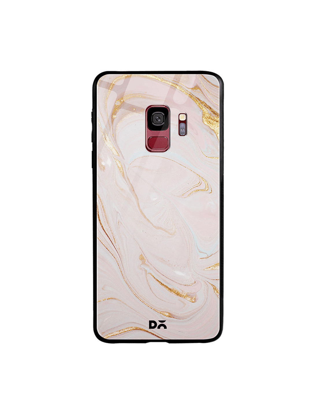 

DailyObjects Pink & Gold-Toned Magistic Marble Samsung Galaxy S9 Glass Case
