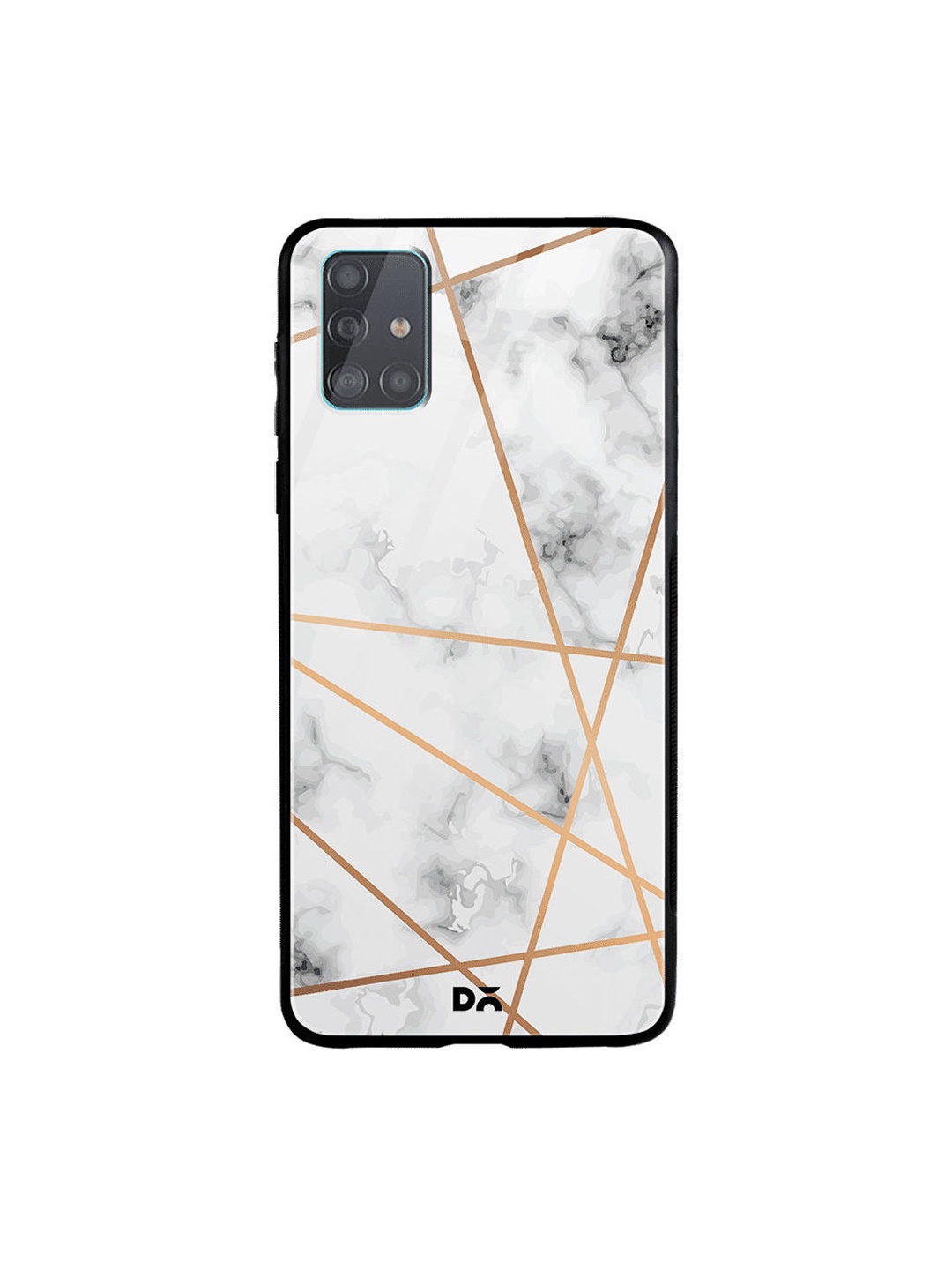 

DailyObjects White & Grey Marble Lines Samsung Galaxy A51 Glass Case