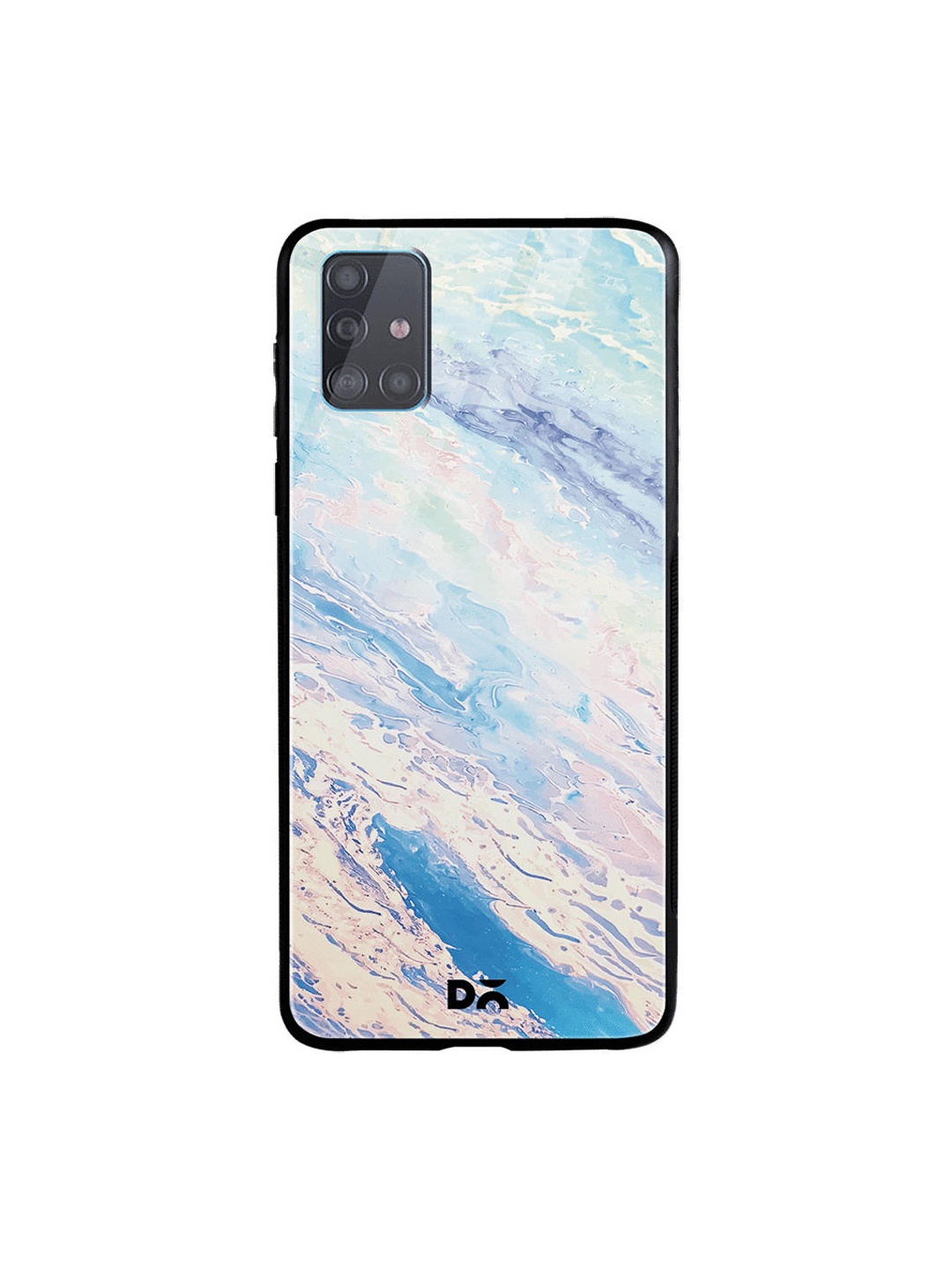

DailyObjects Turquoise Blue & White Marble Sky Samsung Galaxy A71 Glass Case