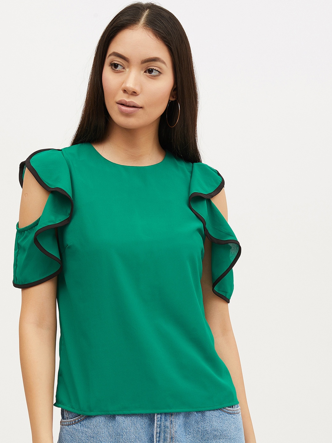 

Harpa Women Green Solid Top