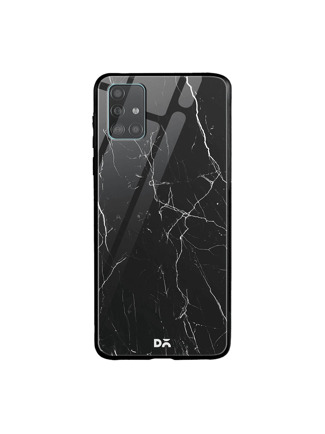 

DailyObjects Black & White Marble Samsung Galaxy A51 Glass Mobile Case