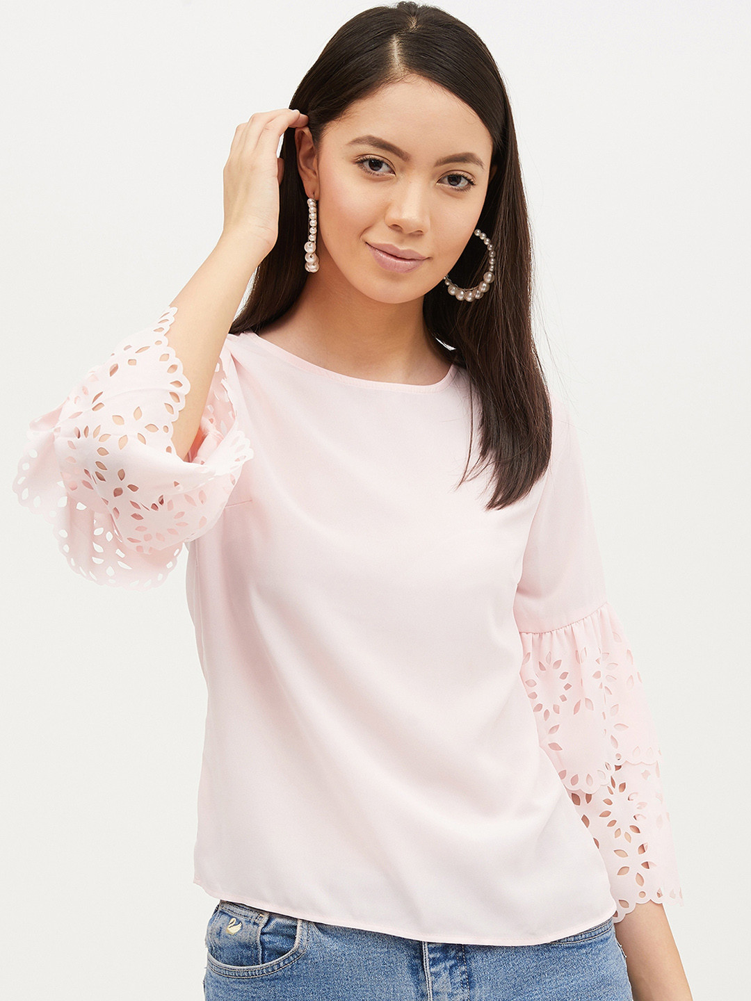 

Harpa Women Pink Solid Top
