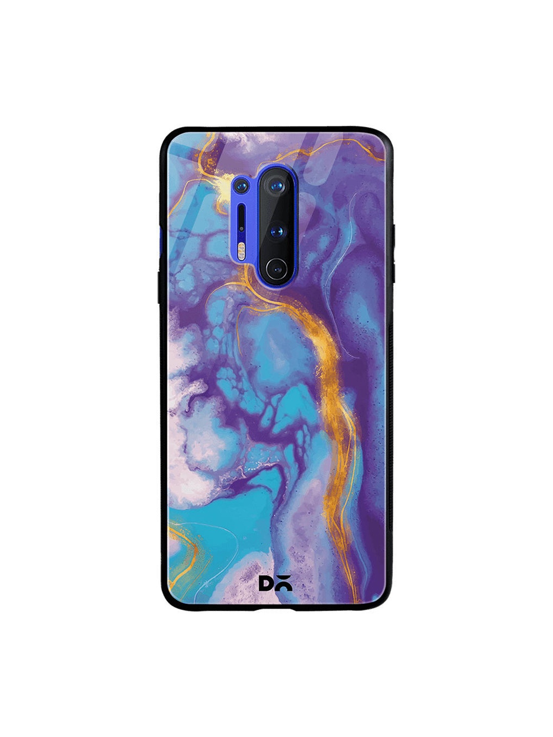

DailyObjects Purple & Blue Marble Thunder OnePlus 8 Pro Glass Mobile Cover
