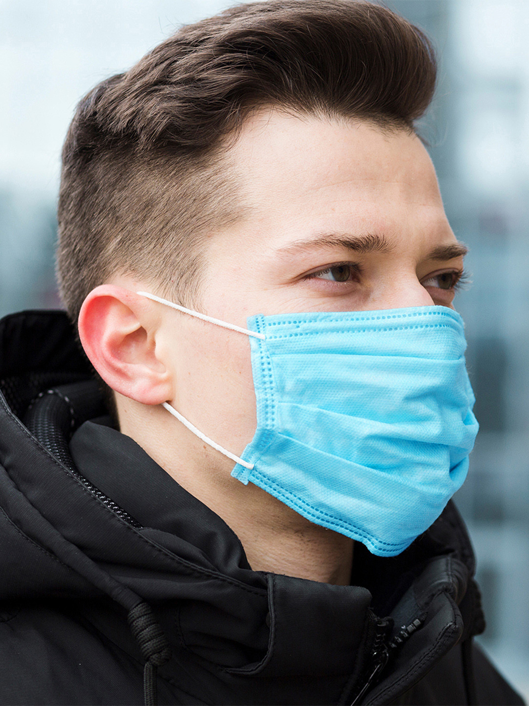 

Story@home Adults Blue 50 Pcs Non-Woven Disposable Face Masks