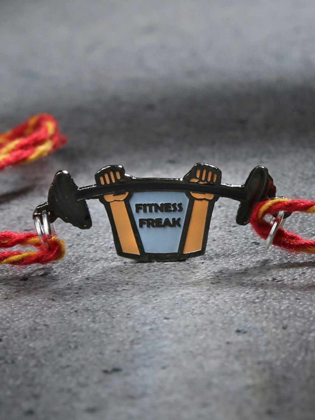 

Bigsmall Multicoloured Fitness Freak Bro Rakhi, Multi