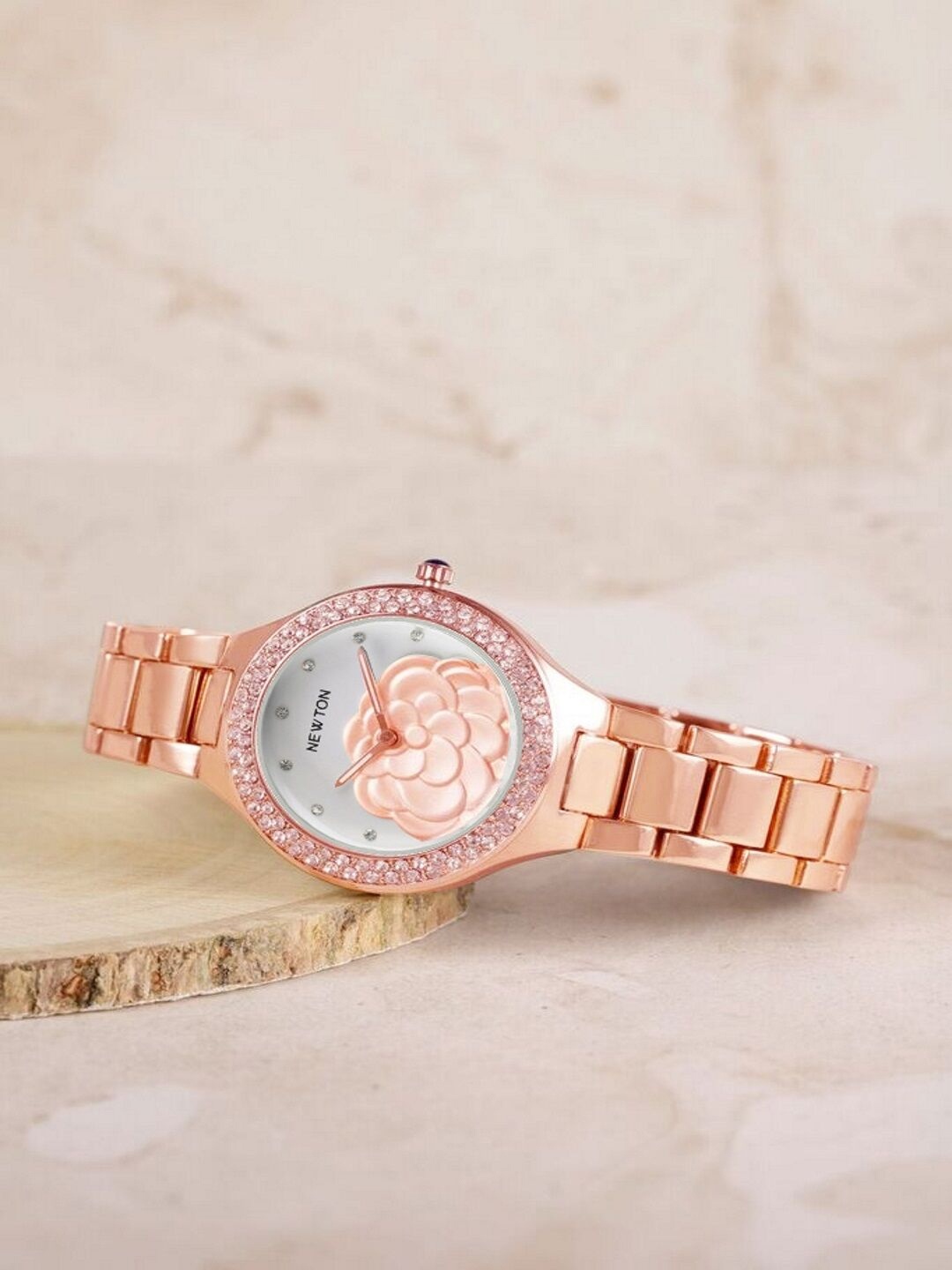 

Newton Women Rose Gold & White Analogue Watch WPRG105i