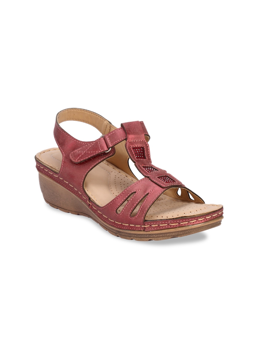 

Khadims Women Maroon Solid Heels