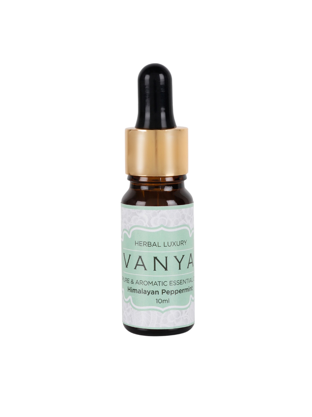 

HERBAL LUXURY VANYA Himalayan Peppermint Essential Oil 10 ml, Green