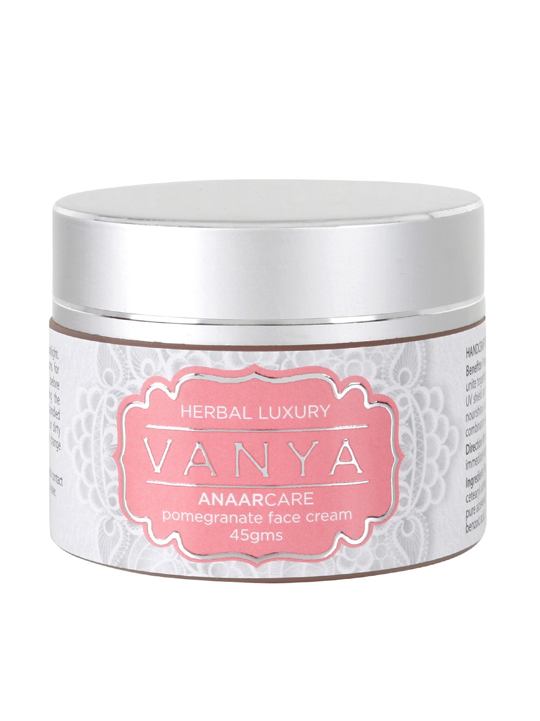 

HERBAL LUXURY VANYA Anaar Care Pomegranate Face Cream 45 g, Pink