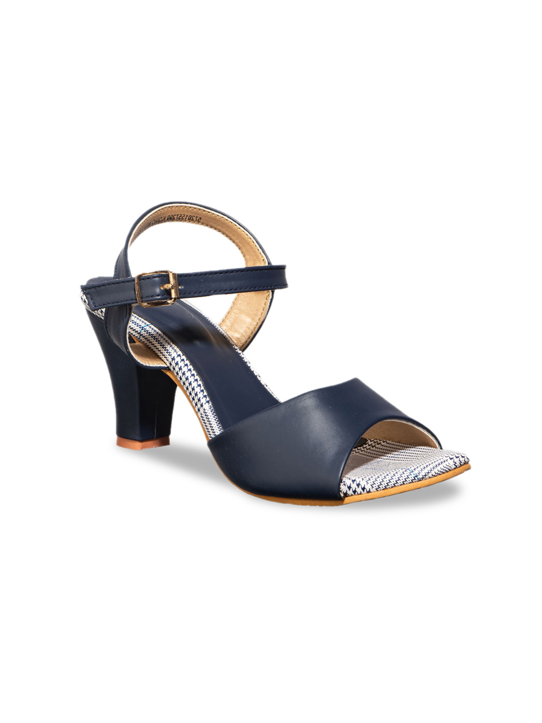 

Khadims Women Navy Blue Solid Heels