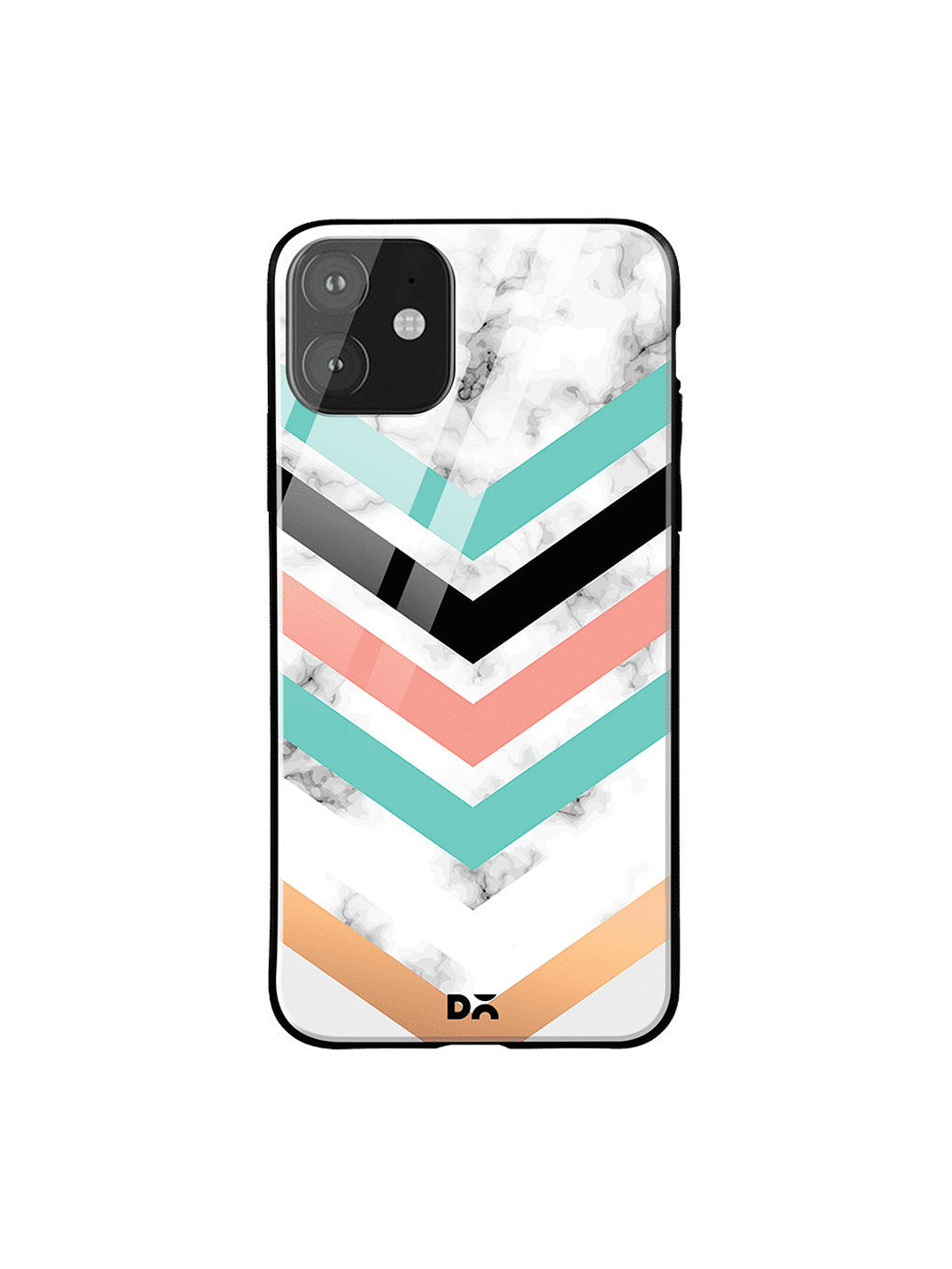 

DailyObjects Grey & Green Marble III 38 iPhone 11 Glass Case