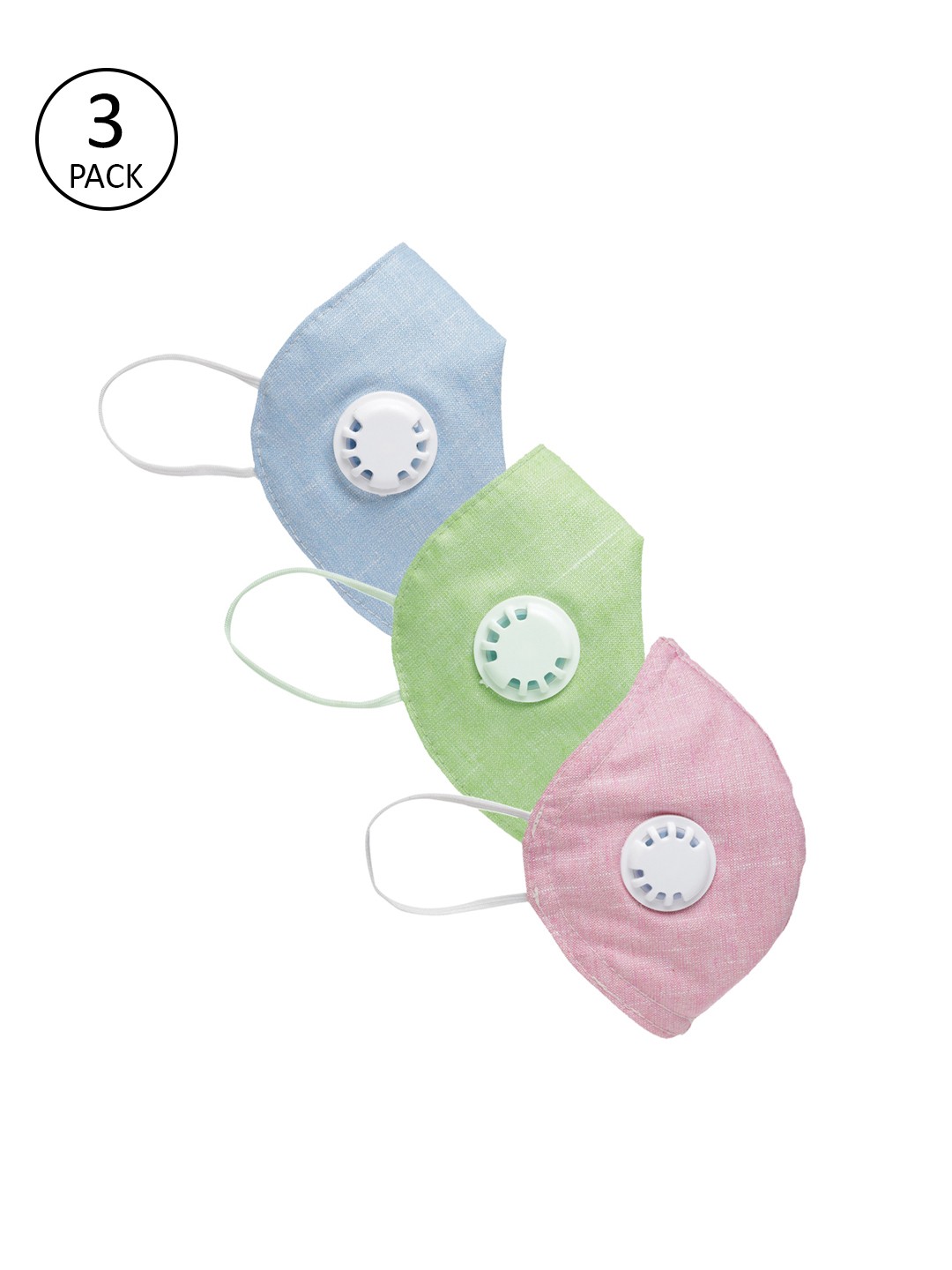 

AUDSTRO Unisex Pack of 3 Reusable 5 Layered Outdoor Masks, Multi