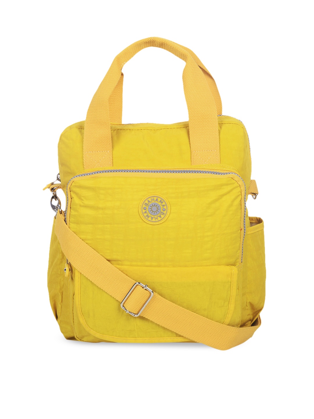 

BAHAMA Crinkle Range Yellow Solid Messenger Bag