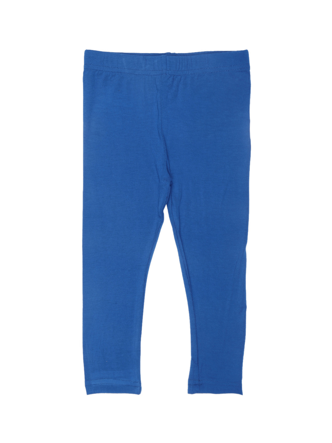 

De Moza Girls Blue Solid Ankle-Length Leggings